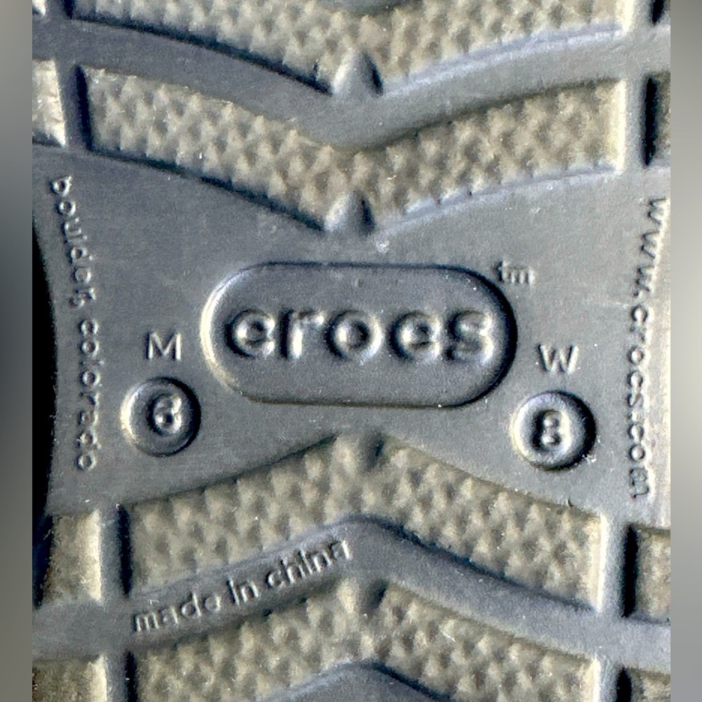 Crocs Specialist Work Clog Sandal Black Roomy Fit Mens 6 Womens 8 Solid - Picture 9 of 10
